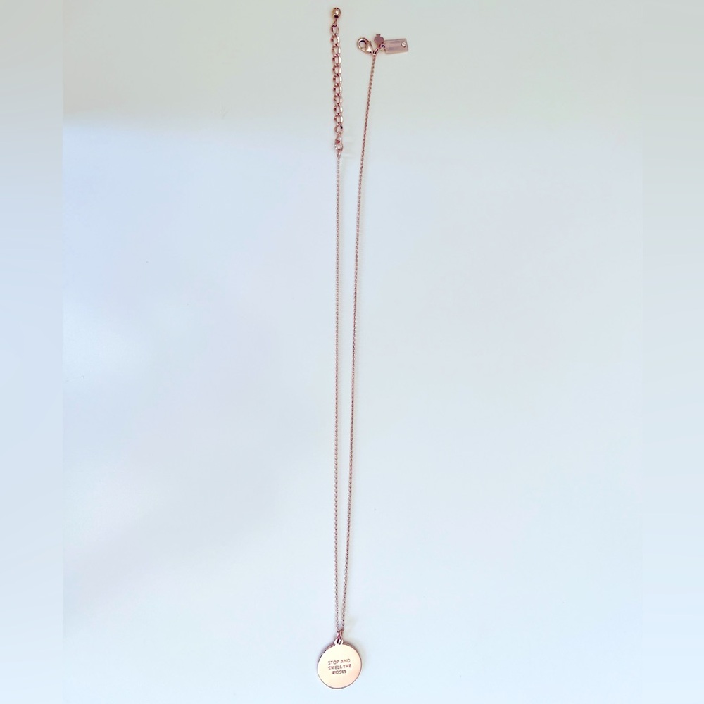 Kate Spade Stop And Smell The Roses Pendant Necklace